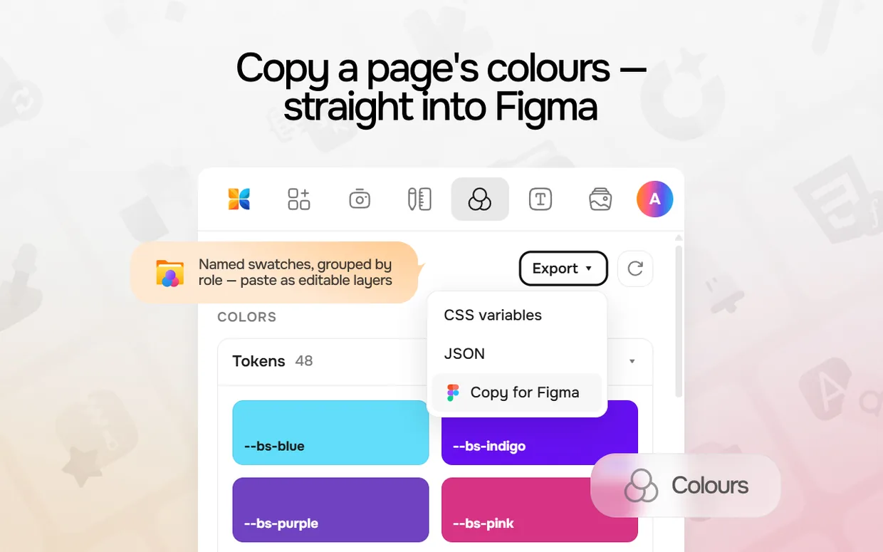 UI Elements land in Figma — plugin 1.1 & Chrome extension