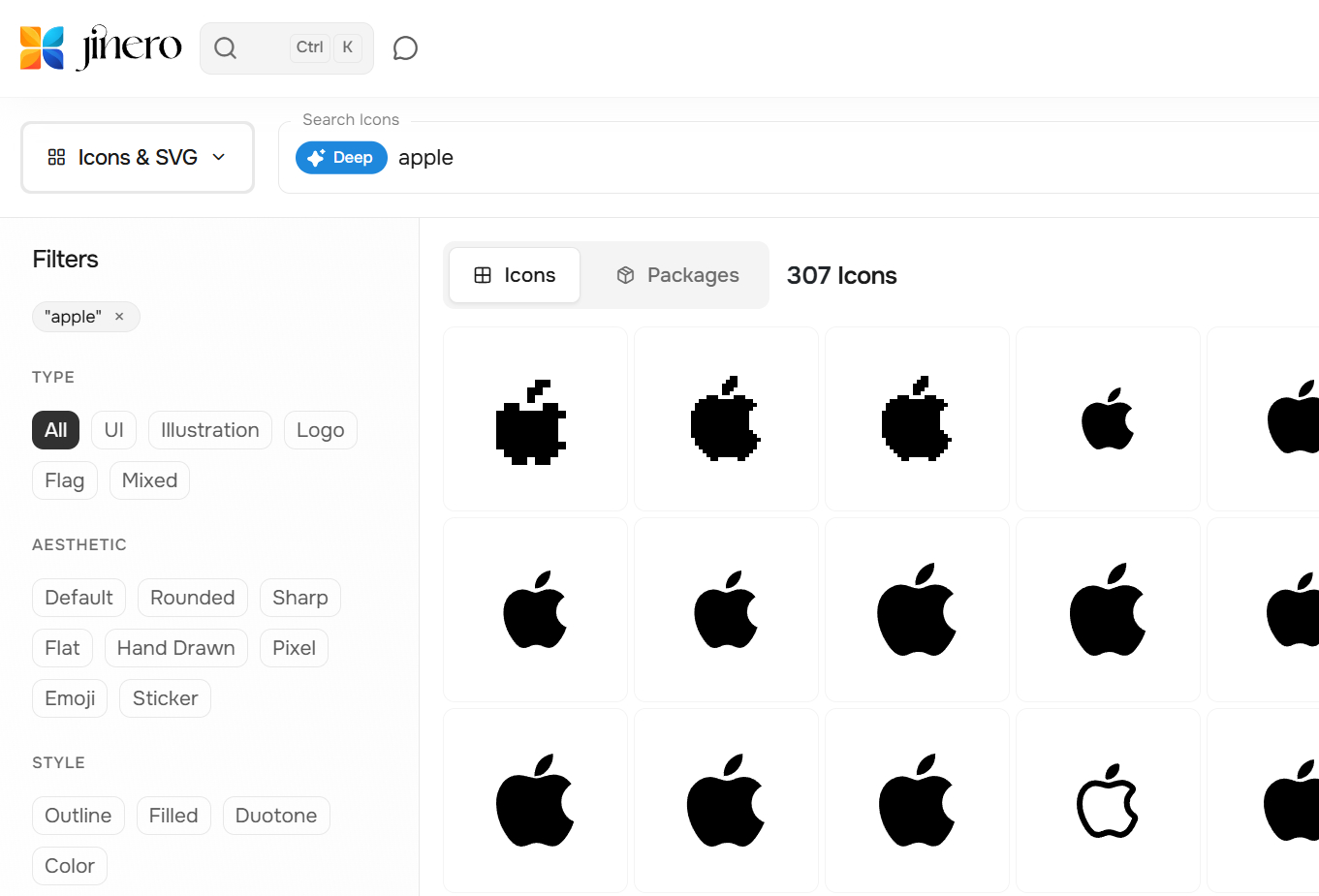 Smarter icon search — find icons by meaning and by look