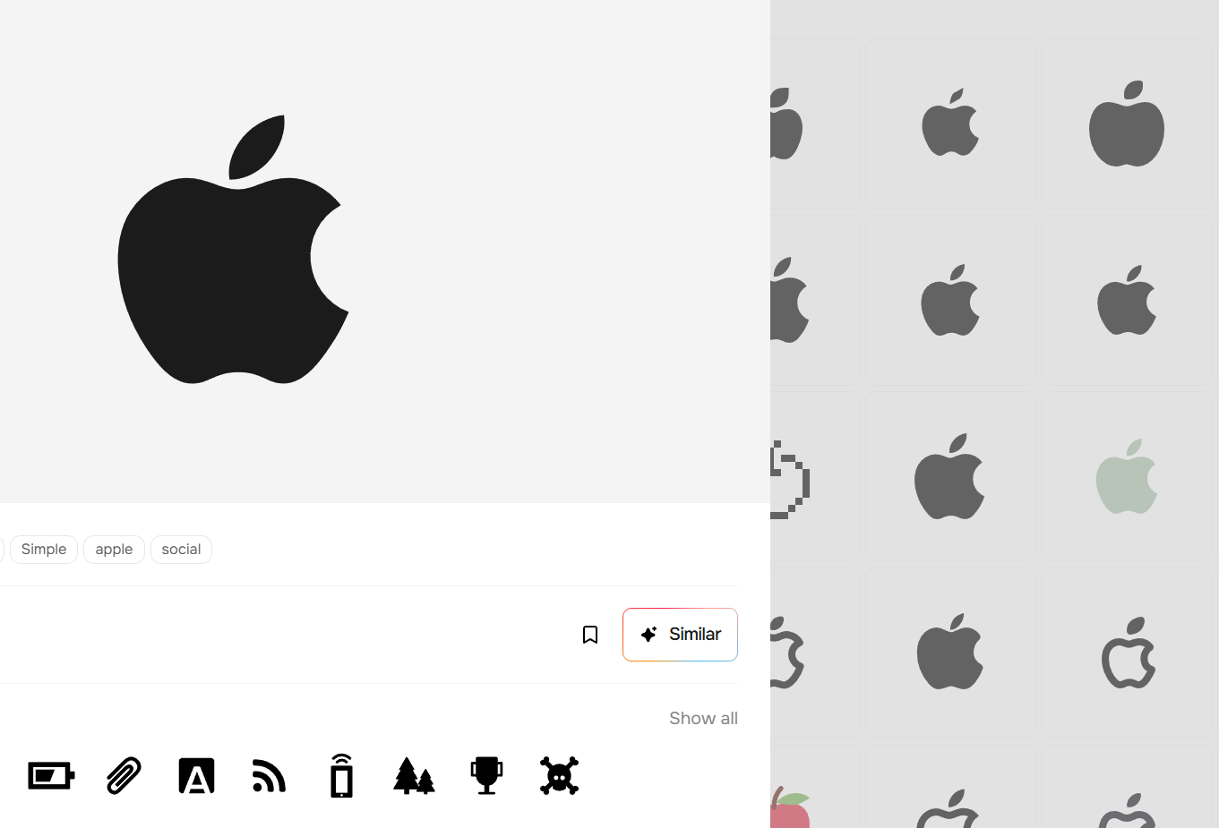 Smarter icon search — find icons by meaning and by look