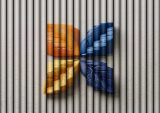 Fluted Glass Effect example